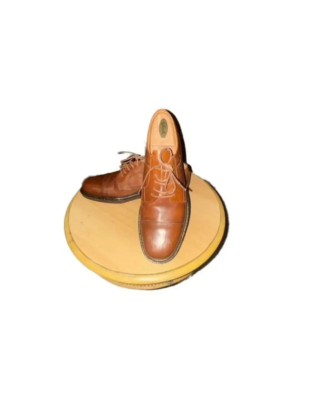 Johnston & Murphy Mayfield Dark Brown Leather Cap Toe Oxford Shoes